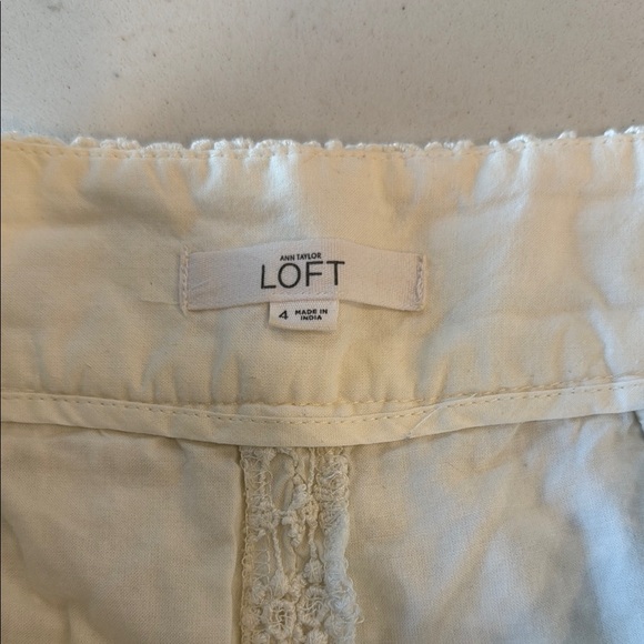 LOFT Riviera White Shorts with Elegant Lace - Picture 2 of 5